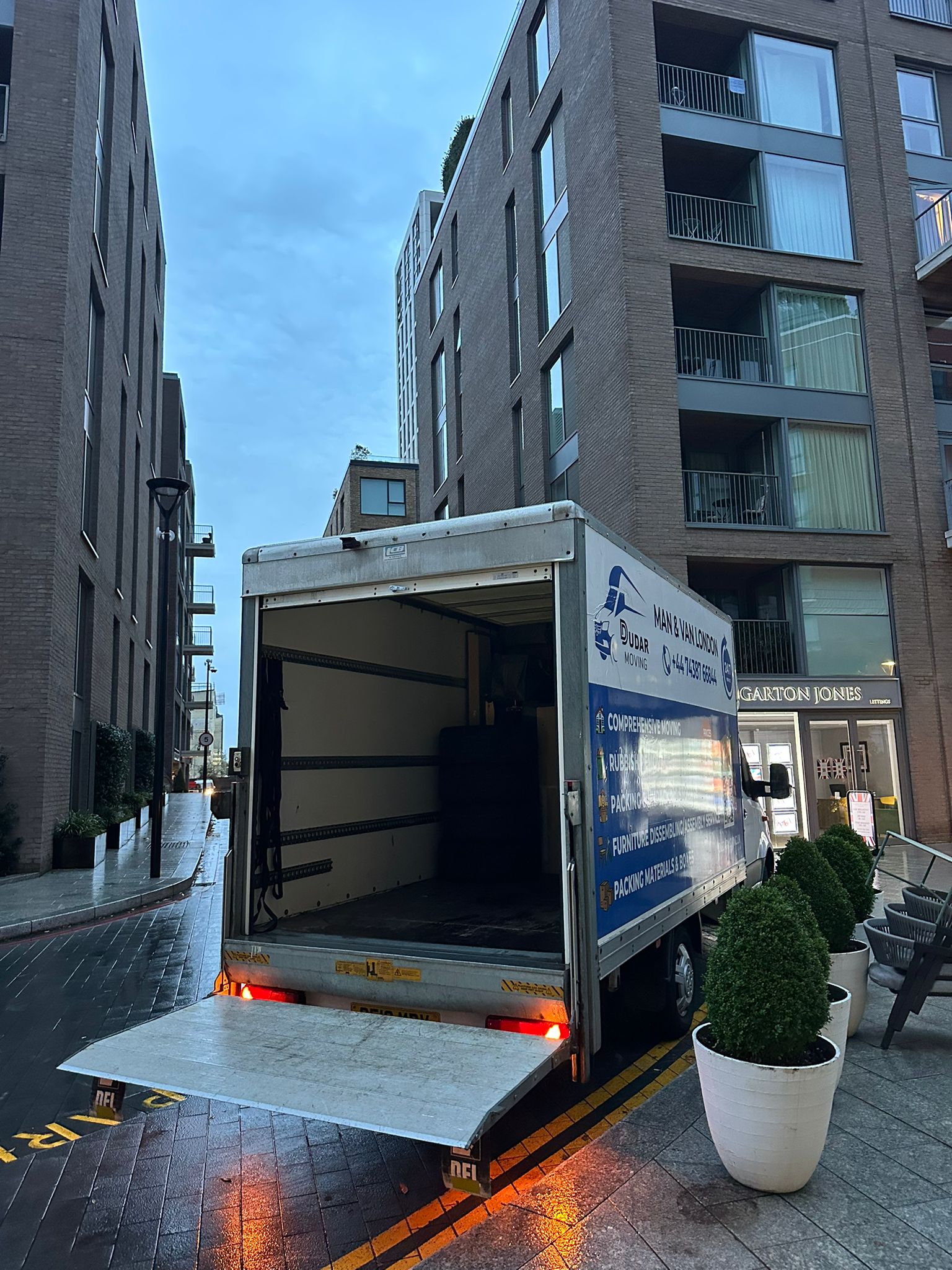 Professional van ready for work